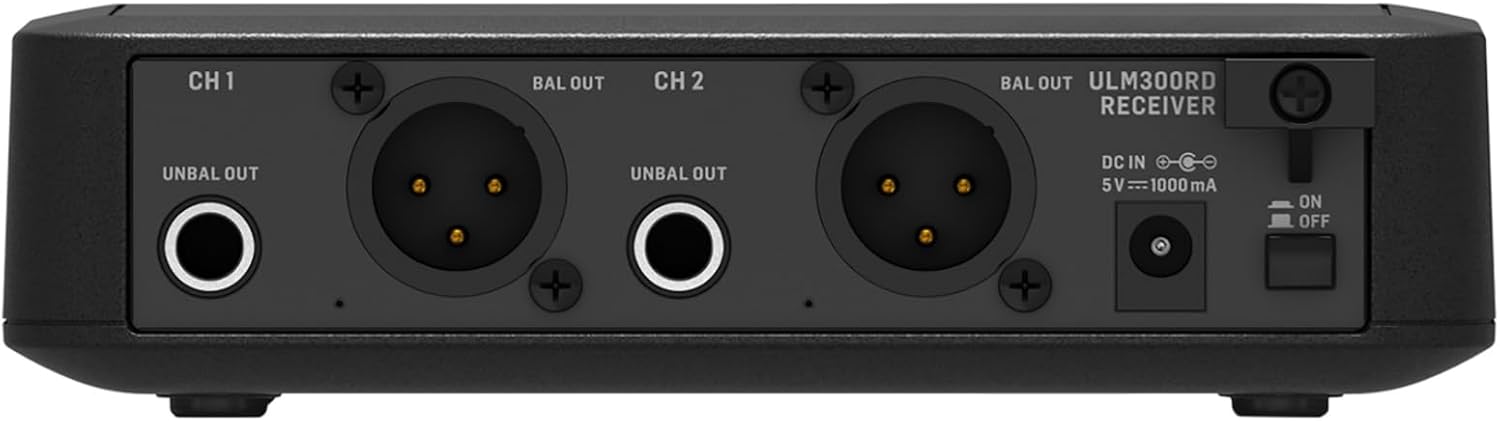 Behringer ULTRALINK ULM302MIC High-Performance 2.4 GHz Digital Wireless System with 2 Handheld Microphones and Receiver