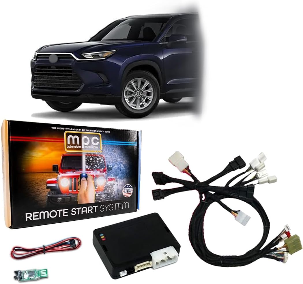 MPC Remote Start Kit Compatible with Toyota Grand Highlander 2023 2024 || Hybrid Only || Plug and Play || Push Lock 3X to Start || USA Tech Support