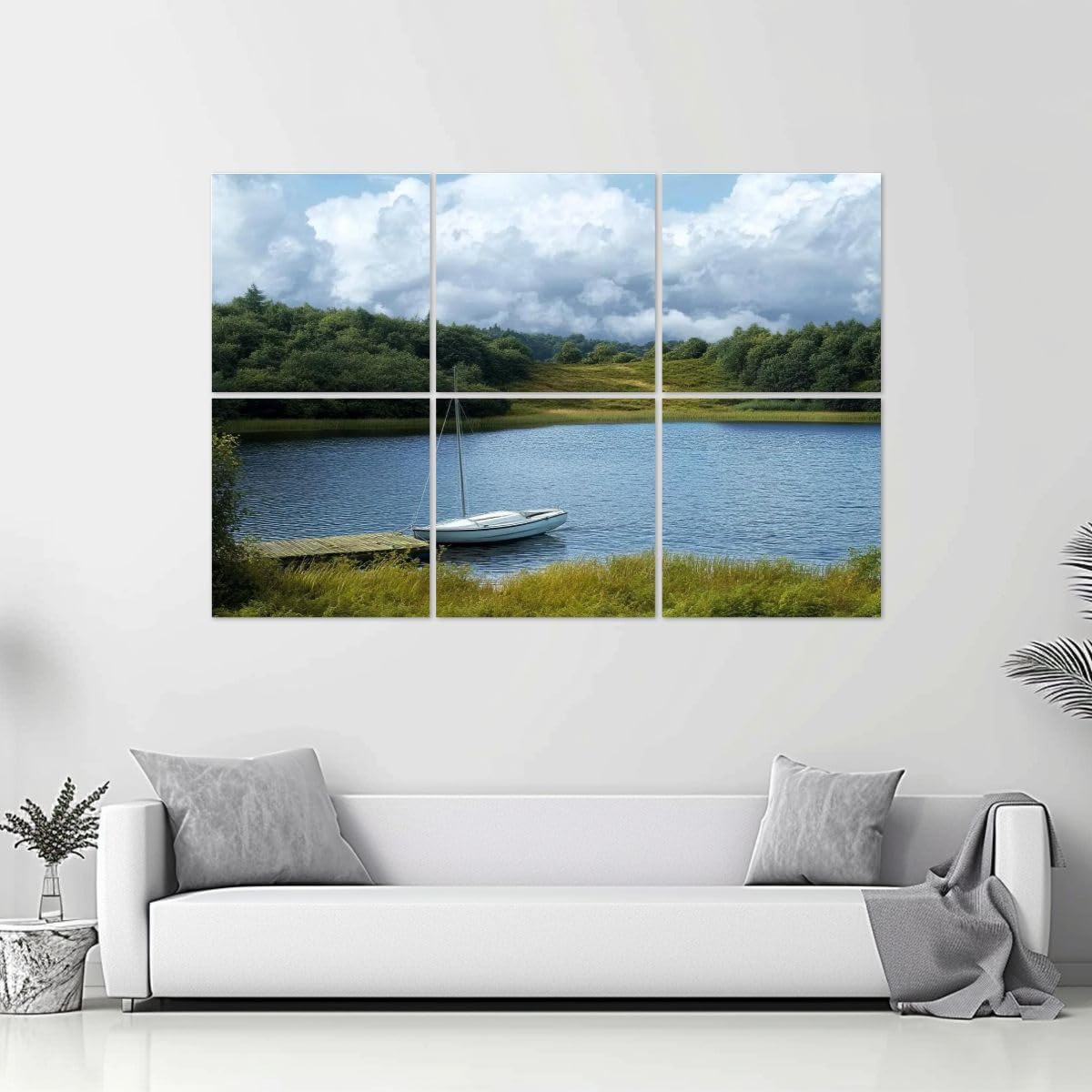 6 Pack Art Acoustic Panels Boat Soundproof Wall Panels, 48