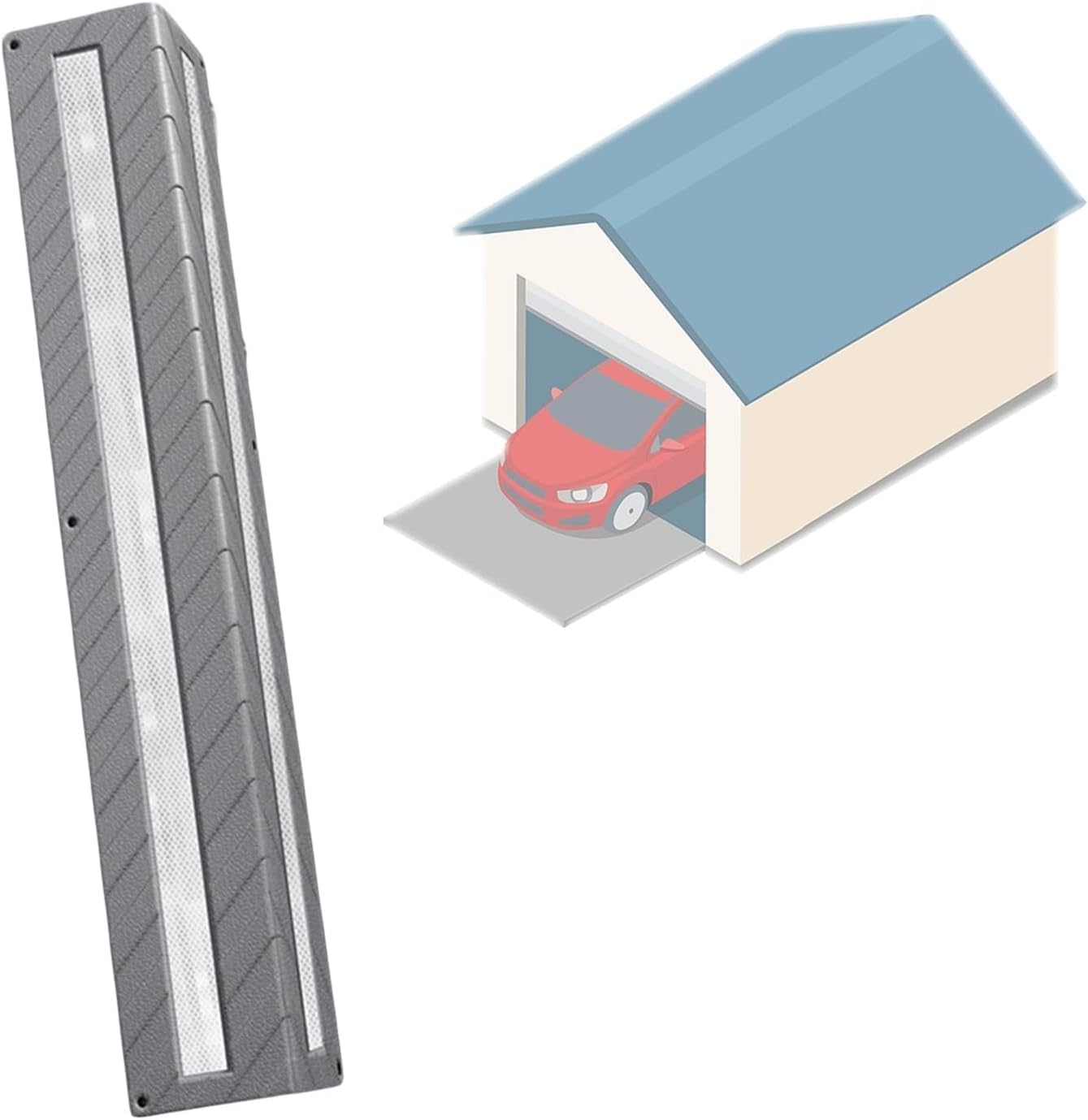 Garage Wall Protection, Wall Corner Guard for Parking Garages, Car Parking and Warehouse Parking Columns Bumpers(Gray-31.5x3.9x0.47in,20pcs)