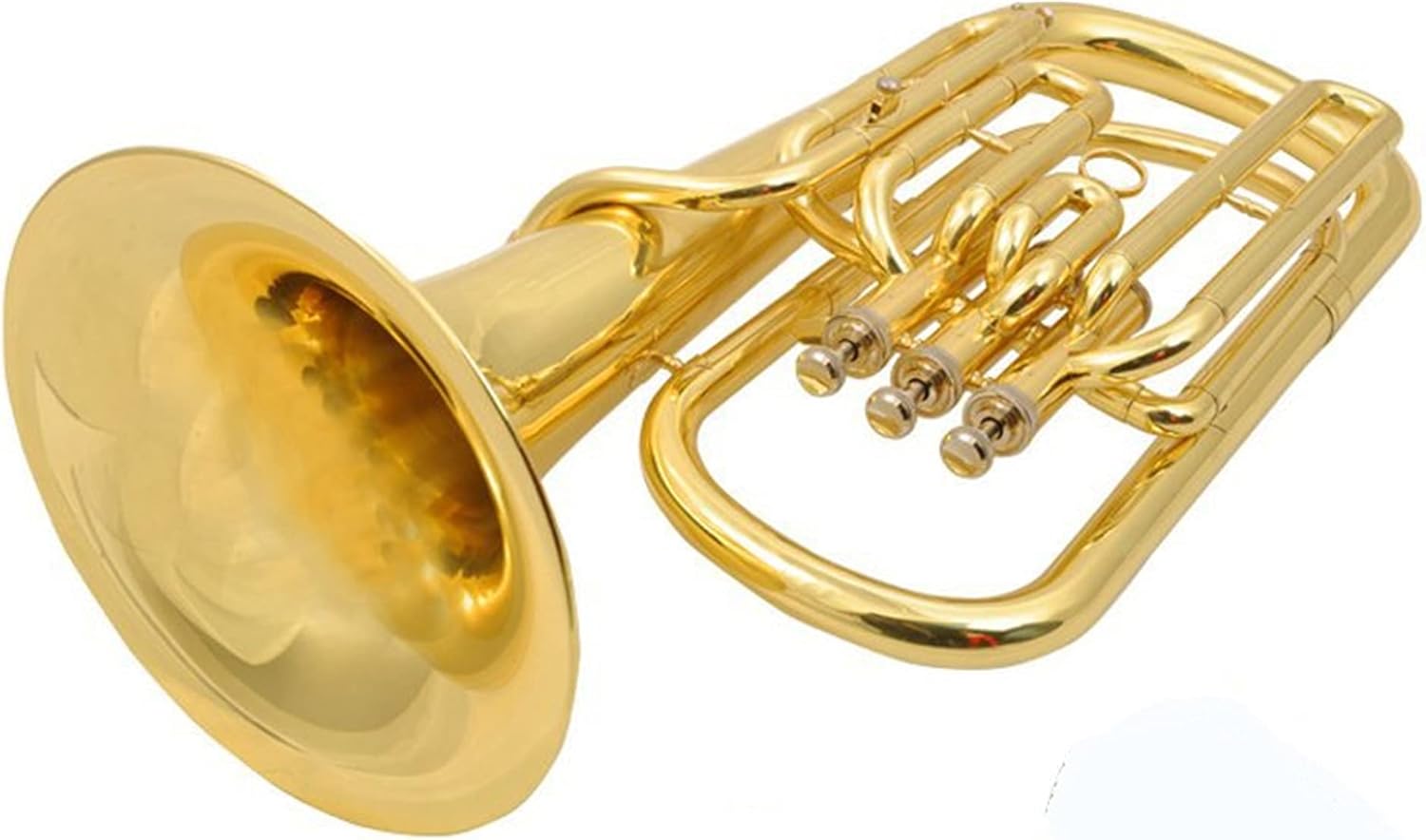 Brass Instrument Sound B Flat Euphonium Student Euphonium (Color : Gold)