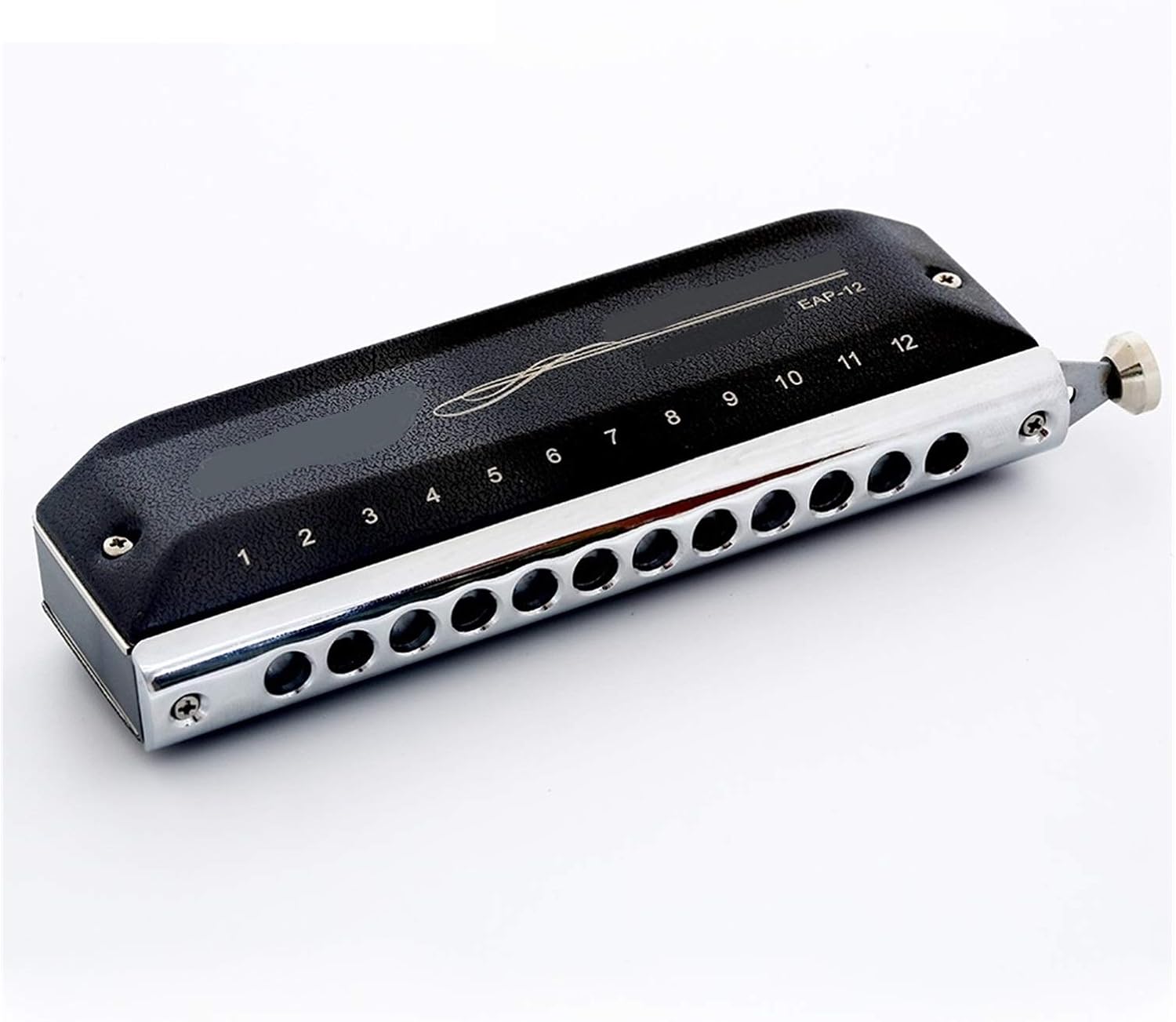 SUOFEILAIMU Chromatic Harmonica 12 Holes 48 Tone Mouth Organ Harp Instrumentos Key C D A B G Musical Instruments (Color : Key B)