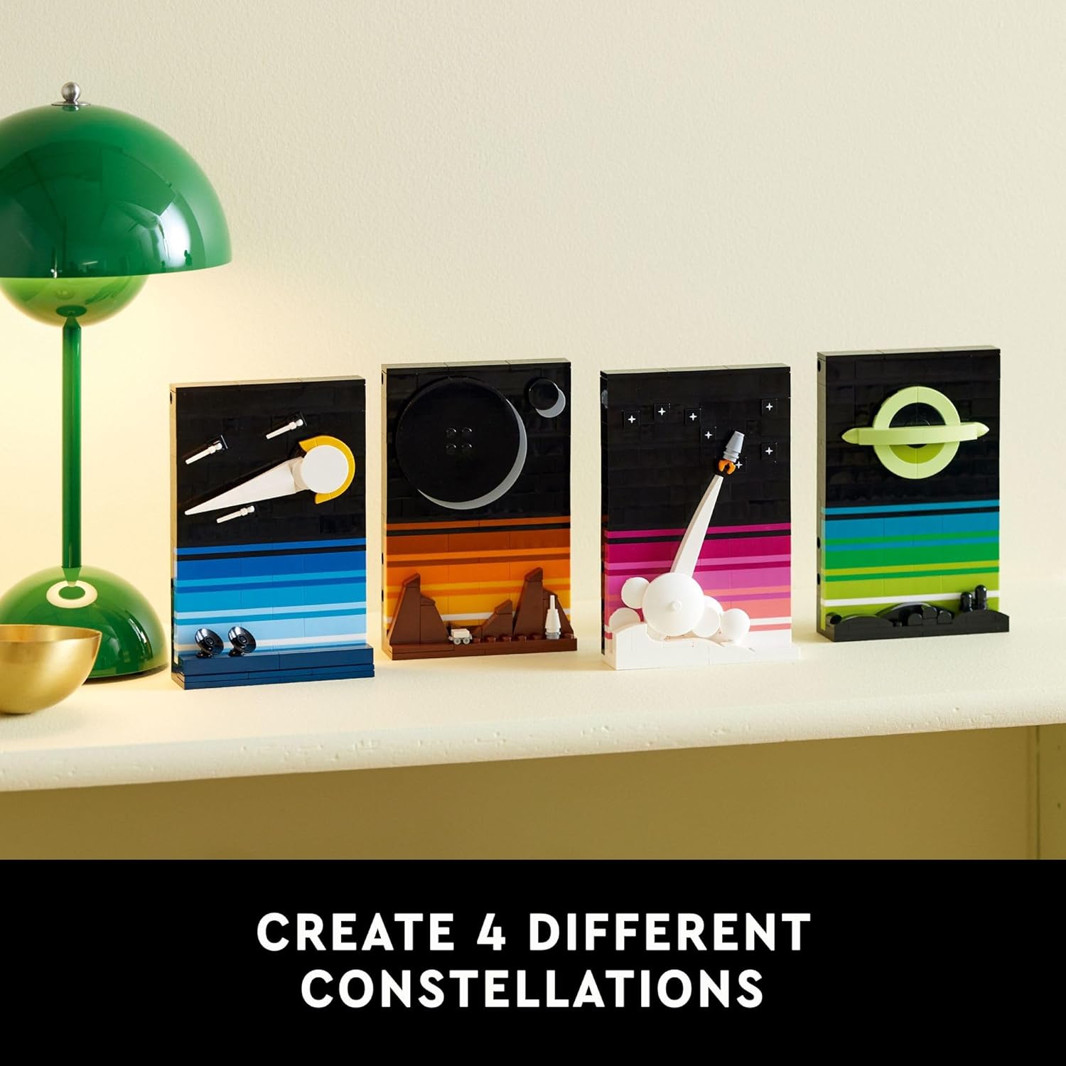 LEGO Ideas Tales of The Space Age Building Sets of Comets, Black Hole, & More for Adults 18+ - Space Themed DIY Crafts Kit for Display - Astronomy Gifts Idea - 21340