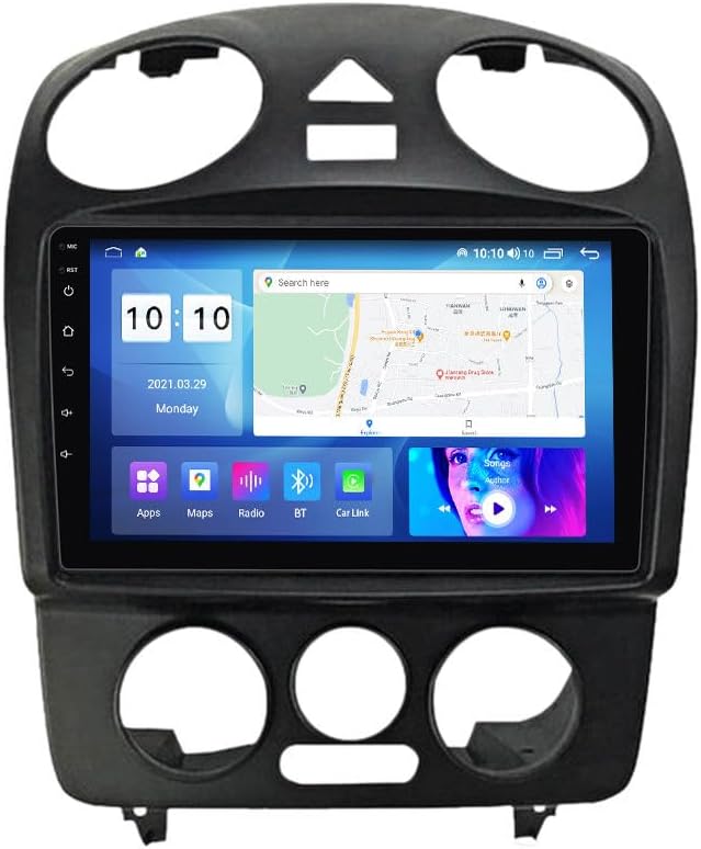 Android Car Stereo for Volkswagen VW Beetle 2002-2010,9 inch IPS Touchscreen with Upgrade Wireless CarPlay & Android Auto,WiFi/GPS,Support SWC and Subwoofer,8-Core 8G+256G