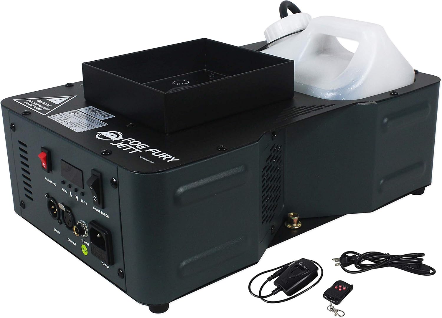 American DJ Fog Fury Jett Vertical Fog Machine+Wireless Remote+DMX Controller
