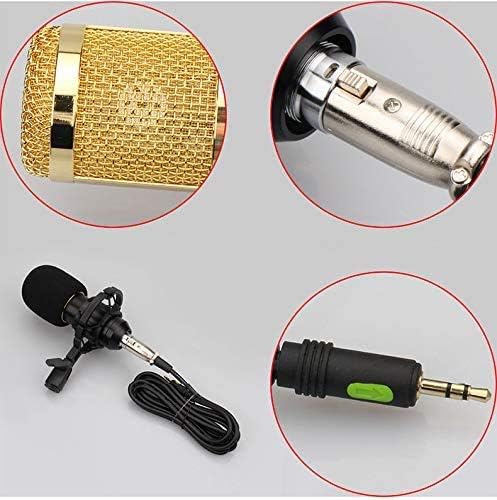 Live Microphone Accessory,Effects V8 Soundcard Combo,DJ Mixer with 12 Background Sounds,2-Channel Audio Interface,Double Pop Filter for Lab Recording And Broadcasting