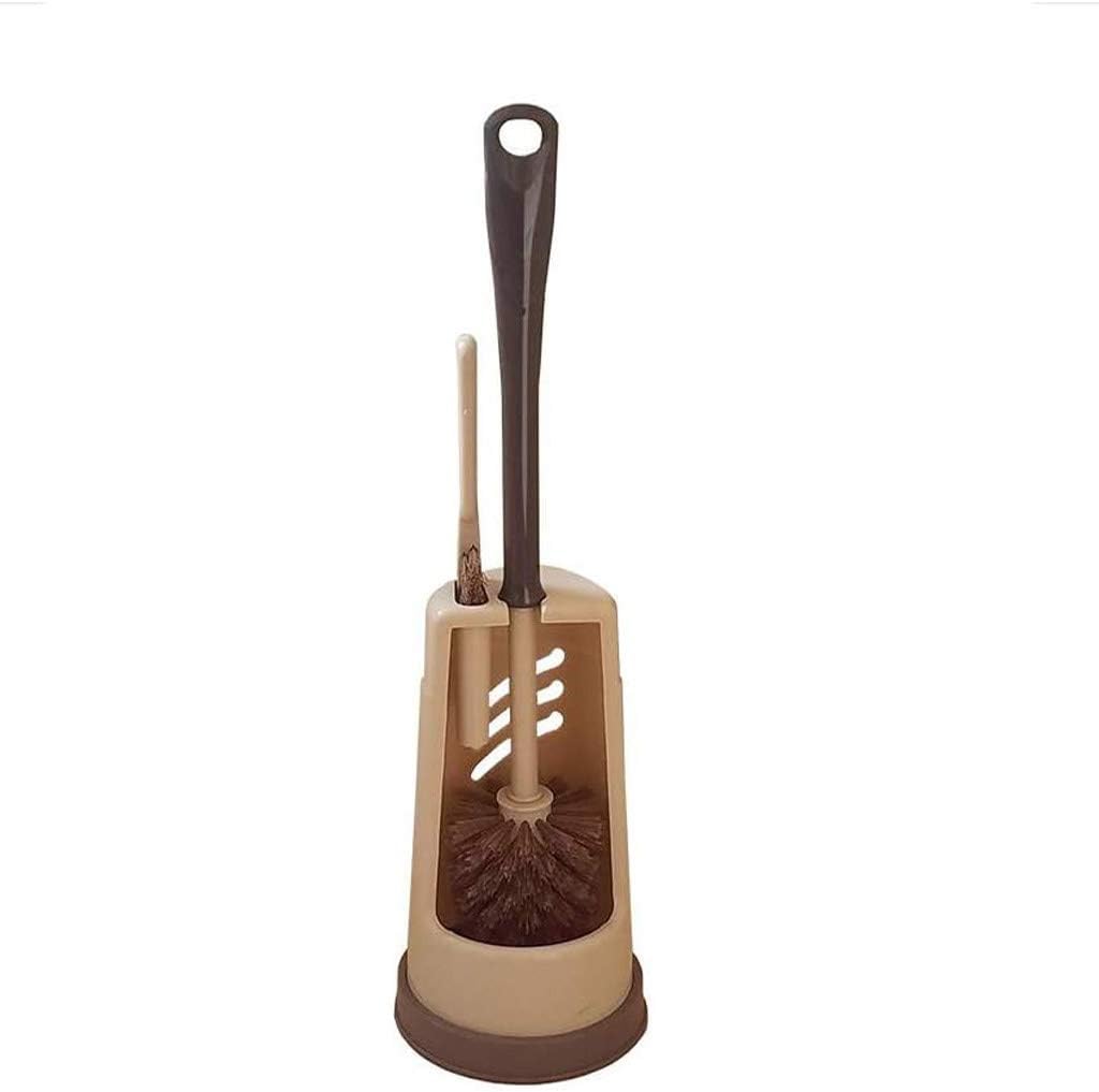 Toilet Brush, Plastic Toilet Cleaning Brush and Bracket with Bracket, Bathroom Plastic Scrub Brush Cleaning Set