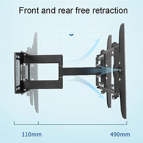 TV Wall BracketTV Wall Mount - Swivel and Tilt Full Motion TV Mount - for 42-75 Inch TVs, TV Monitor Wall Mount Bracket, Holds Up to 90kg/198lbs, Max 600x400mm