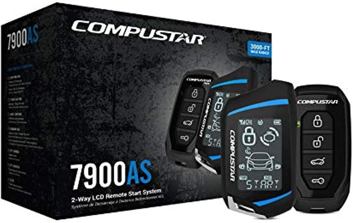 Compustar CS7900-AS All-in-One 2-Way Remote Start and Alarm Bundle w/ 3000 Feet Range