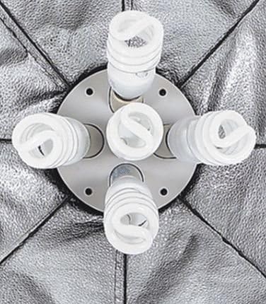 ePhoto VL9026s 2000 Watt Lighting Studio Portrait Kit with Carrying Case with 2 Soft boxes, 2 Light Heads and 10 Fluorescent Bulbs