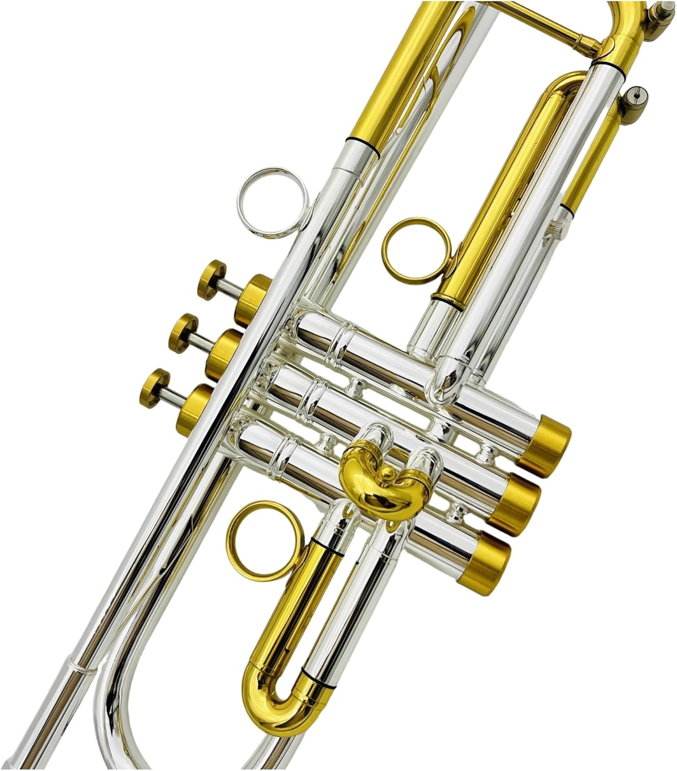 Trumpet Brass Set Bb Trumpet Silver Plated Professional Brass Instrument With Box Accessories