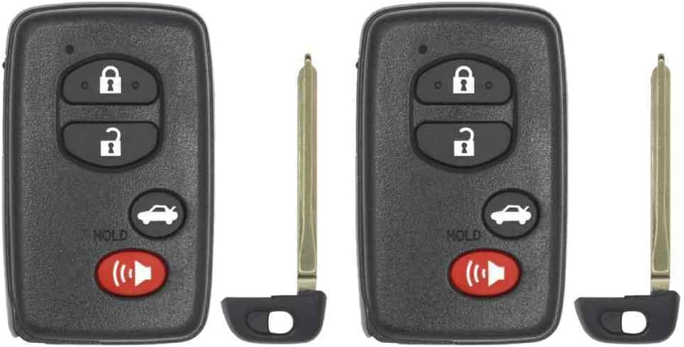 Replcament Smart Key Fob for Toyota Avalon LE 2007 FCC HYQ14AAB E Board Part Number 89904-06131 89904-06130 89904-06070 Pack of 2