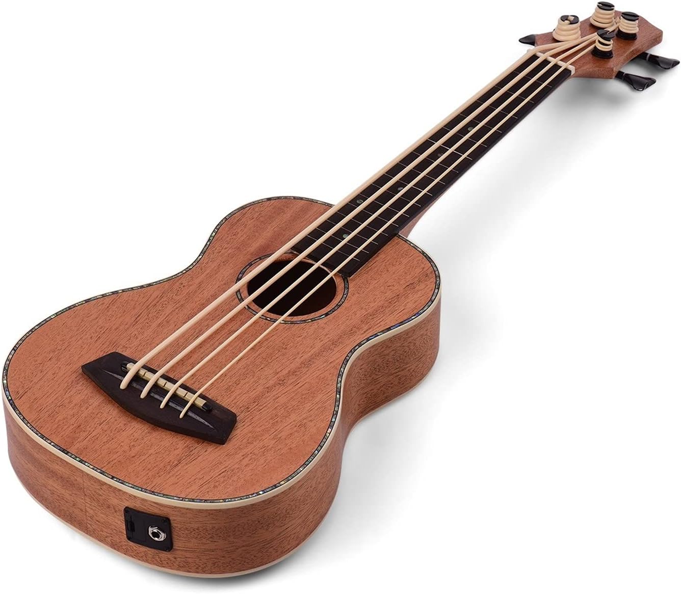 30 Inch Electric Bass Ukulele Sabilli Plywood Body Fingerboard Rubber Strings Children Ukulele