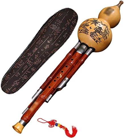 Musical Instruments Mahogany Cucurbit Musical Instrument Beginner Adult Playing The Cucurbit Flute C Lowered, B, G, F, Cucurbit Flute Professional Playing Cucurbit Flute With Chinese Knot And Box