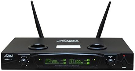 Audio 2000s AWM6113 Dual Channel Rechargeable VHF Wireless Microphone System