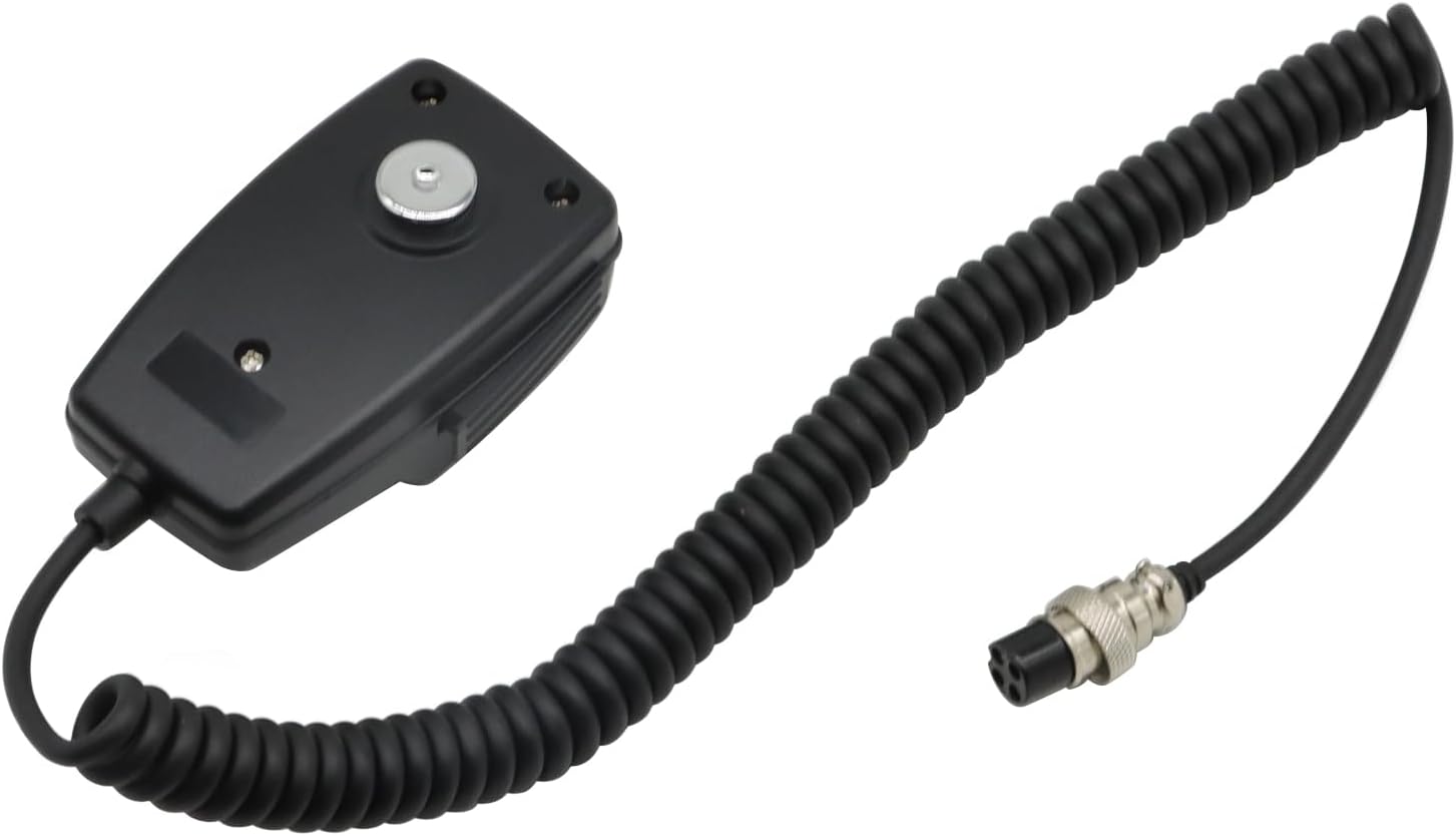 5 Pack 4-Pin CB Microphone with Heavy Duty Coiled Cord,Noise Canceling Dynamic CB Radio Mic Compatible with Cobra,for Uniden,for Workman,for Midland,for Galaxy