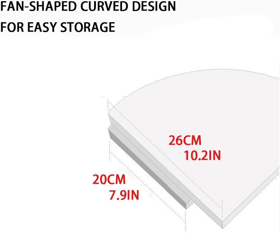 Corner Shelf Wall Mount, 3-Tier Floating Corner Bookshelf, Plant Shelf for Bedroom, Living Room, Bathroom, Home Office(White,22.2 X 10.2 X 10.2IN)
