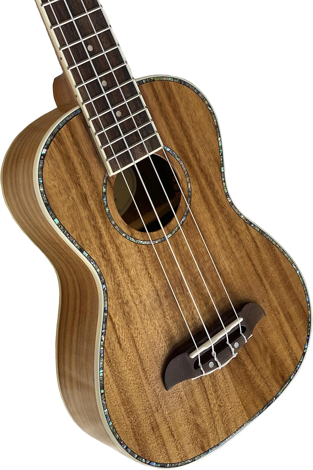 Oscar Schmidt OU5K-A Concert Ukulele, Natural Koa with Gig Bag