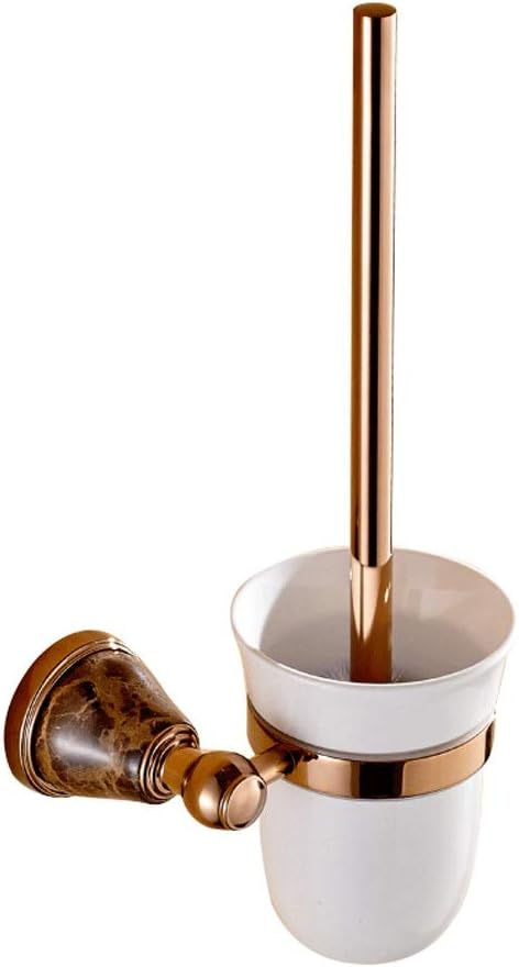 Antique Brass Crystal Wall Mounted Bathroom Hardware Toilet Brush Holder