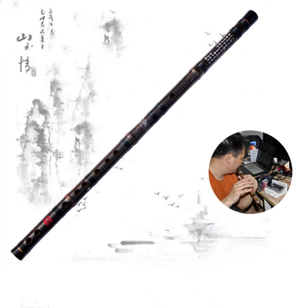 Flute Bamboo Flute Professional Purple Bamboo Flute Transverse Bamboo Bass Flutes Woodwind Musical Instruments Bamboo Flute C Flute Musical Instrument (Color : D)