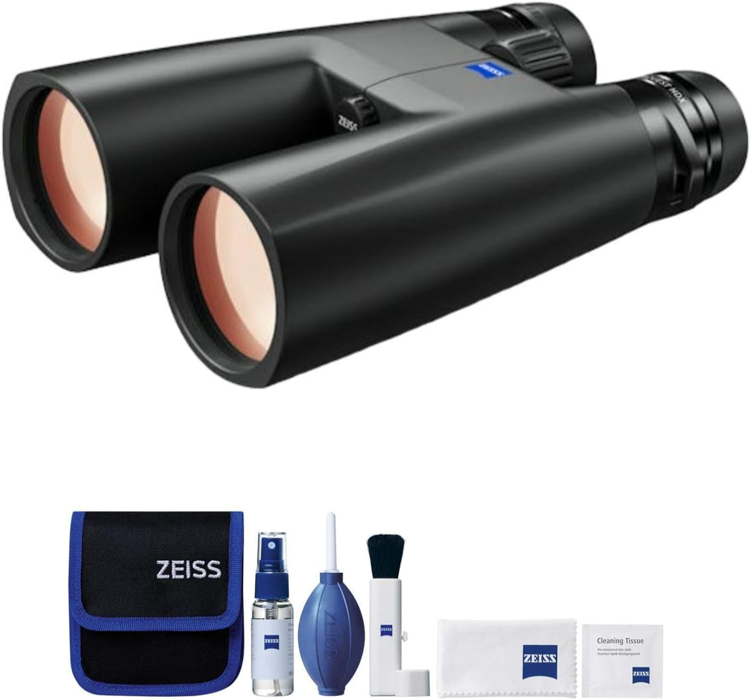 Zeiss Conquest HDX 10x56 Binocular with Lens Cleaning Kit (Black)