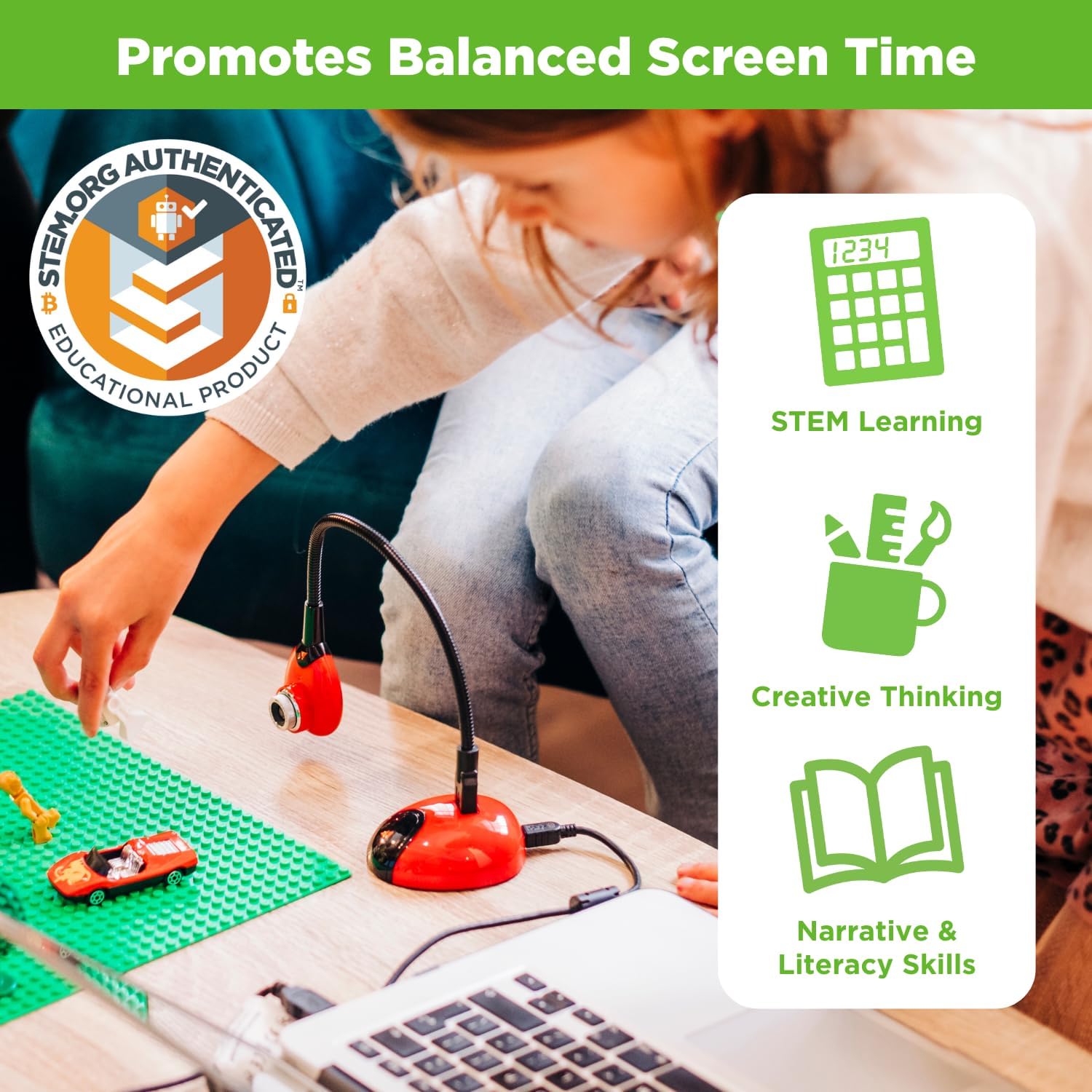 HUE Animation Studio: Complete Stop Motion Kit (Camera, Software, Book) for Windows/macOS (Blue) with Carry Case