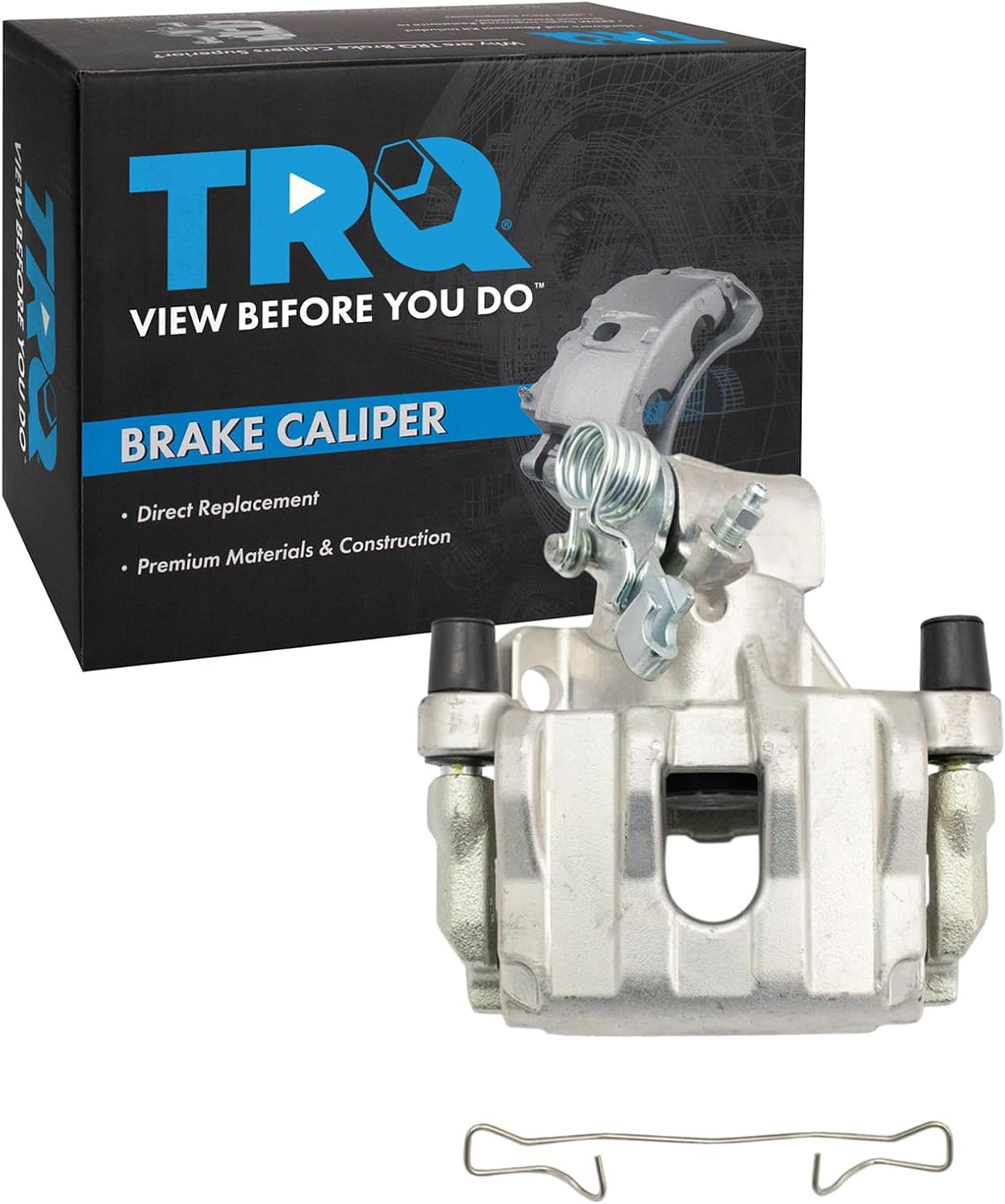 TRQ Rear Left Brake Caliper w/Bracket Drivers Side Compatible with 2009-2013 Mazda 3