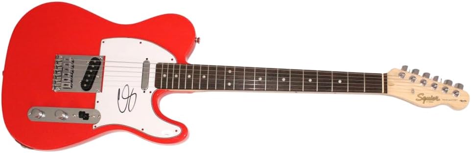 Chris Stapleton Signed Autograph Full Size Red Telecaster Electric Guitar B with James Spence Authentication JSA COA - Country Music Superstar - Traveller From A Room: Volume 1 From A Room: Volume 2 Starting Over Higher