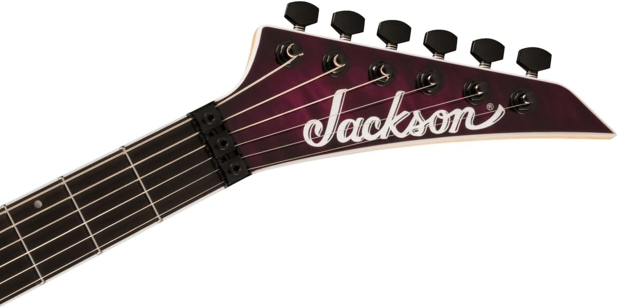 Jackson Pro Plus Series Dinky DKAQ Electric Guitar - Transparent Purple Burst
