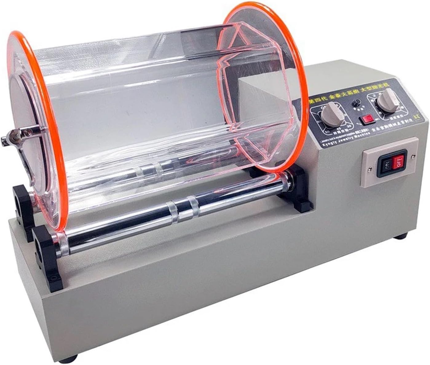 KT1320 11kg Large Capacity Rotary Tumbler Polishing Barrel Drum Polish Machine Jewelry Rolling Polish Gold Silver Tools