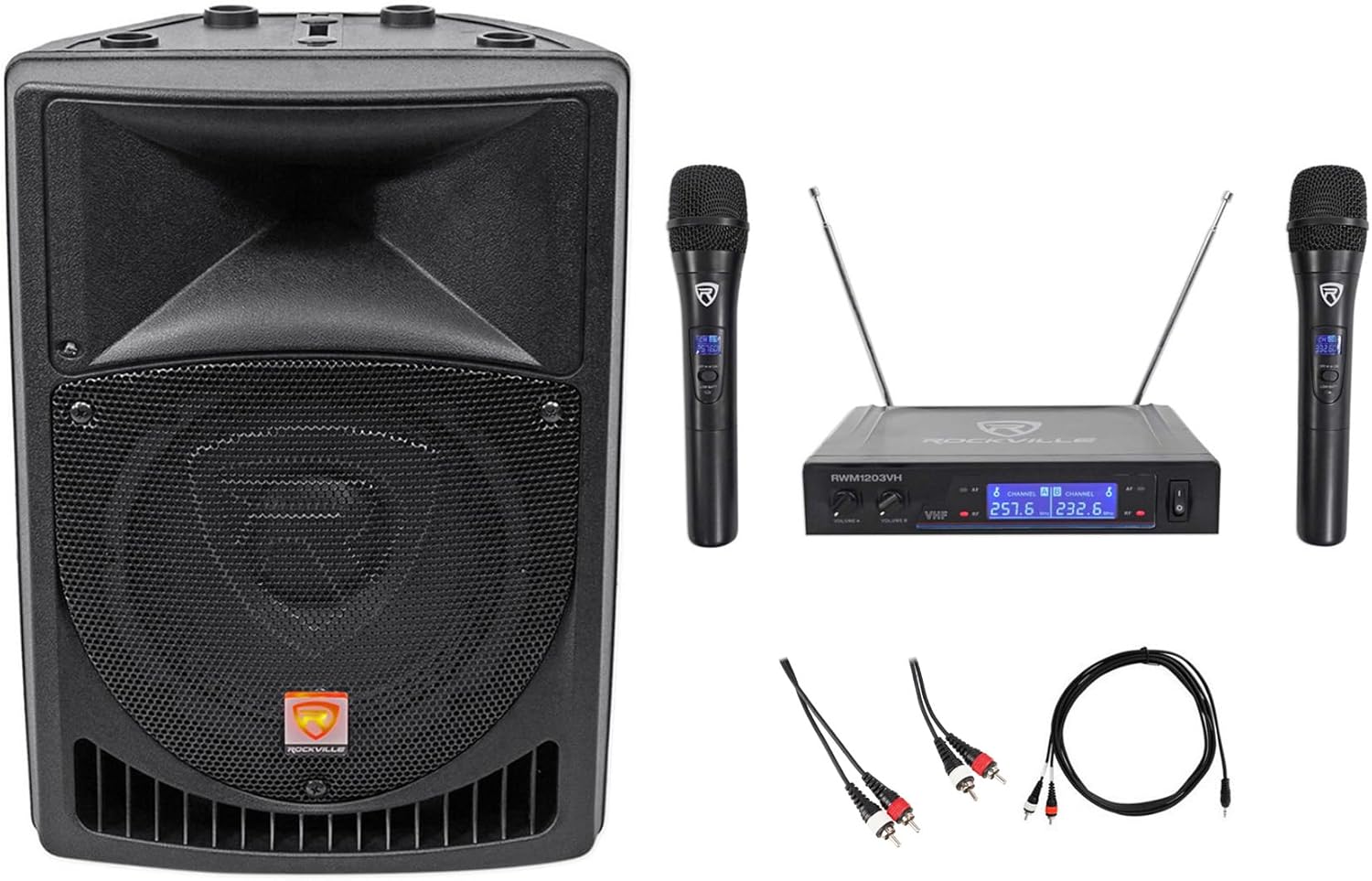Rockville Pro Karaoke System Bundle: RPG8 8