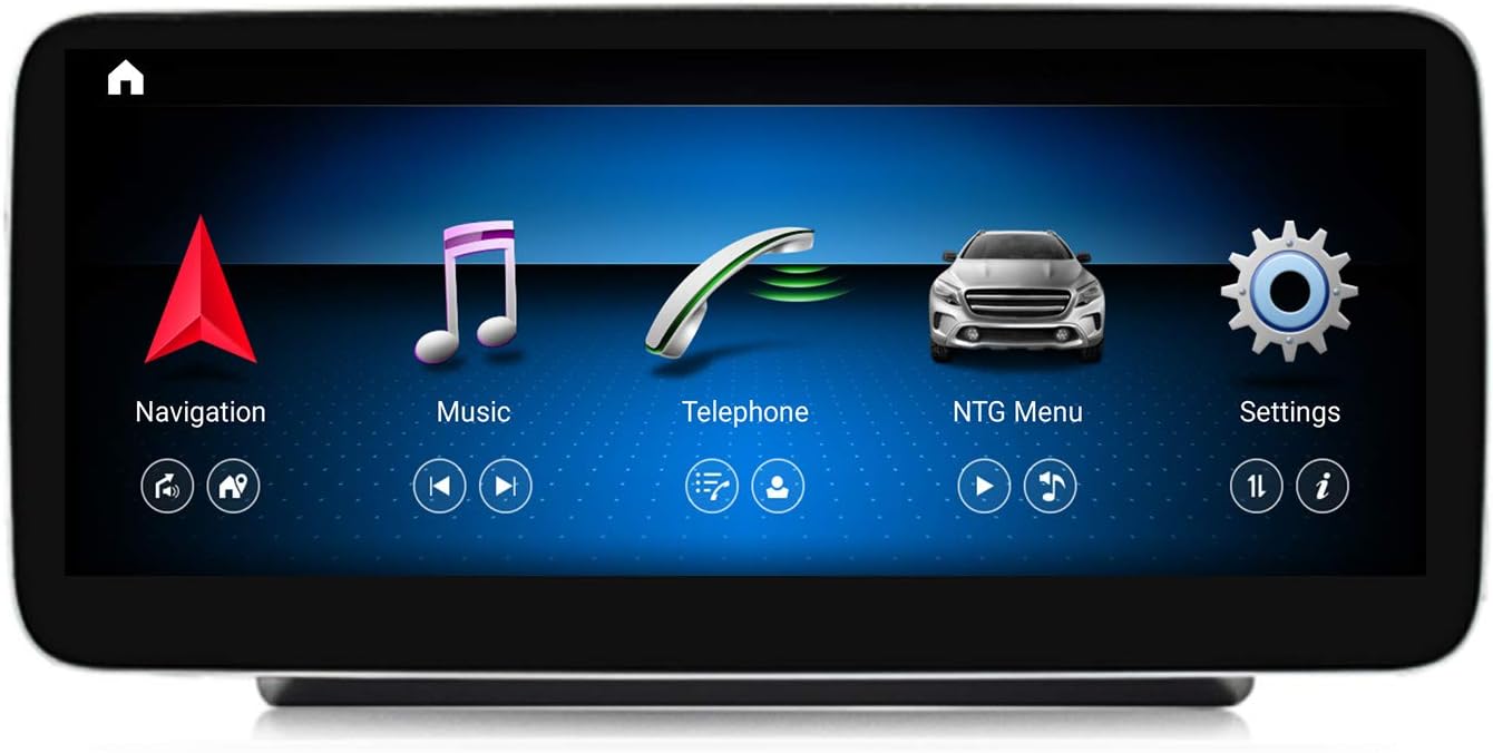 MekedeTech Android 12 Car Radio 12.5 inch Touch Screen for Mercedes Benz C GLC Class W205 2016-2018 Support Built in Wireless Carplay Split Screen 4+64GB Head Unit