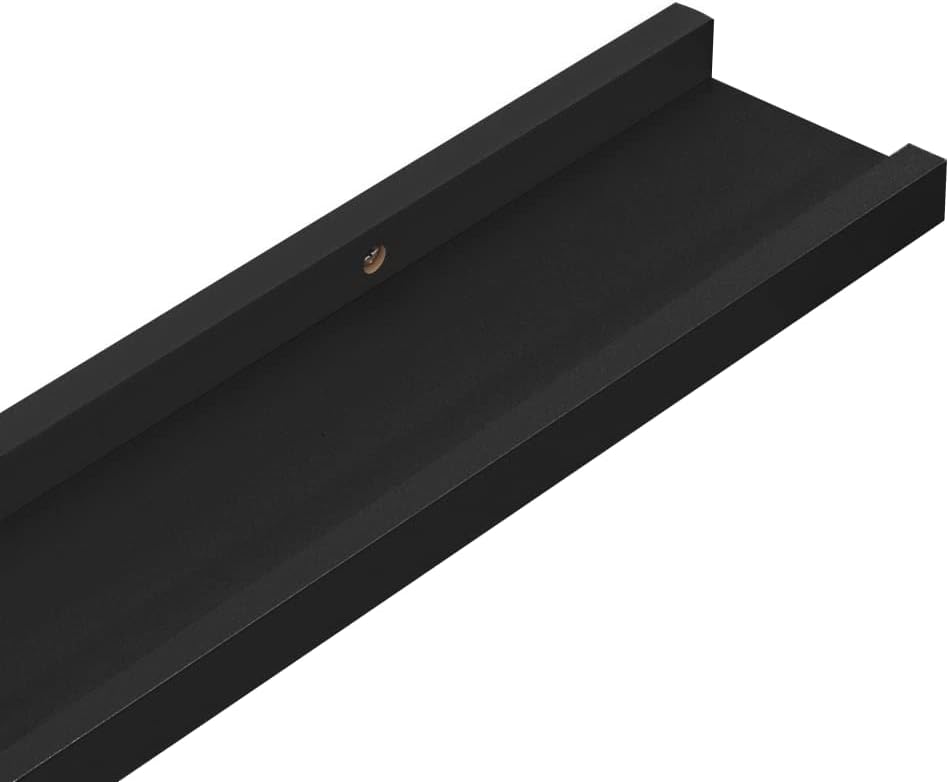 Wall Shelves 4 pcs,Floating Shelves,Wall Storage Shelves,Wall Mounted Shelf Organizer Unit Display Shelf,for Living Room,Bedroom,Office,Black 45.3