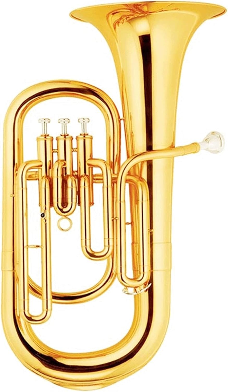 Brass Body Gold Lacquer Euphonium 3 Pistons Tone Bb Student Euphonium