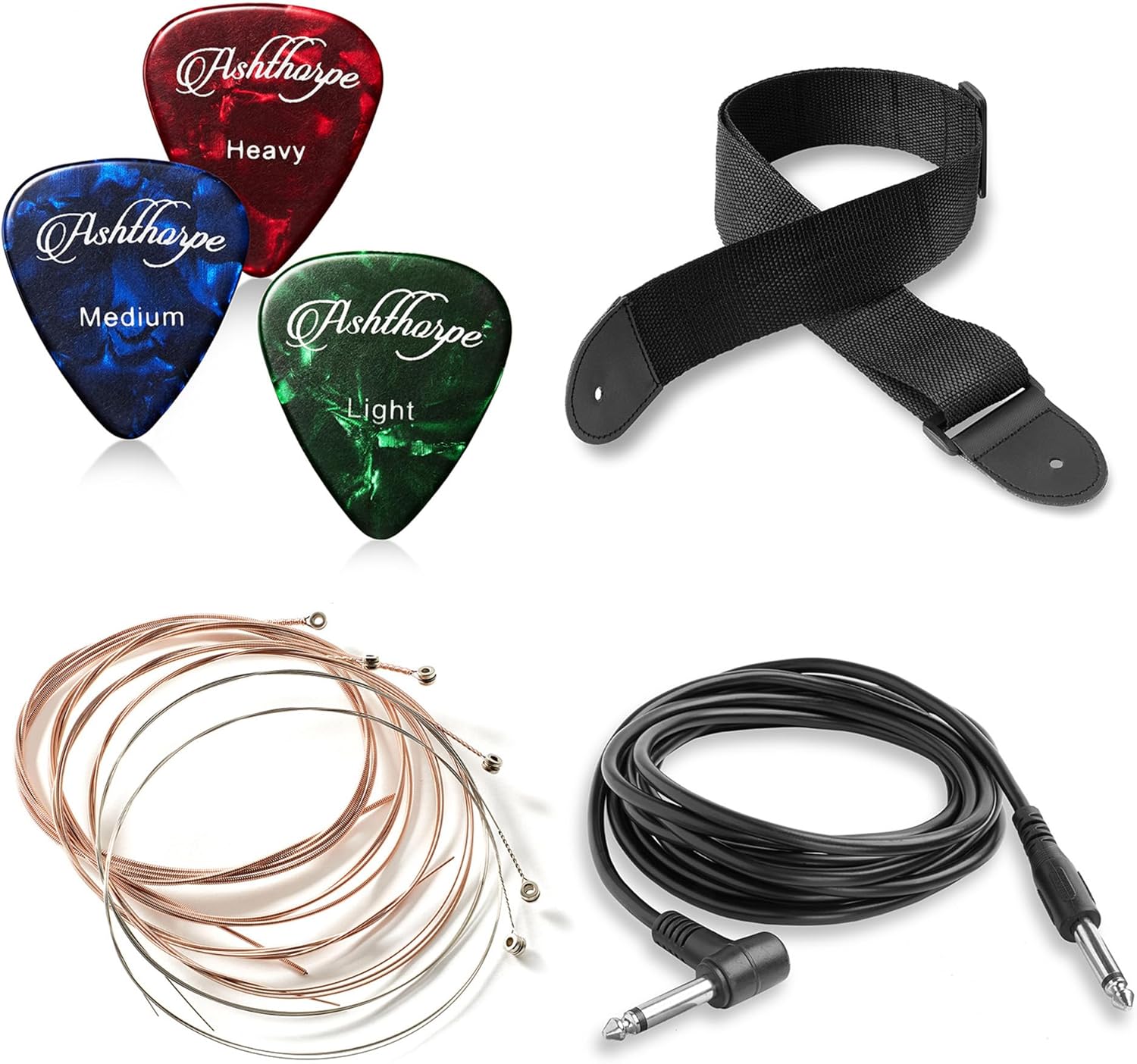 Ashthorpe Full-Size Cutaway Thinline Acoustic-Electric Guitar Package - Premium Tonewoods - Mint Green