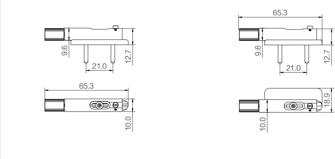 Guyker Single Fixed Brass Fan Guitar Bridge – 6 String Headless Fixed Fanned Bridges for Electric Guitar, Red