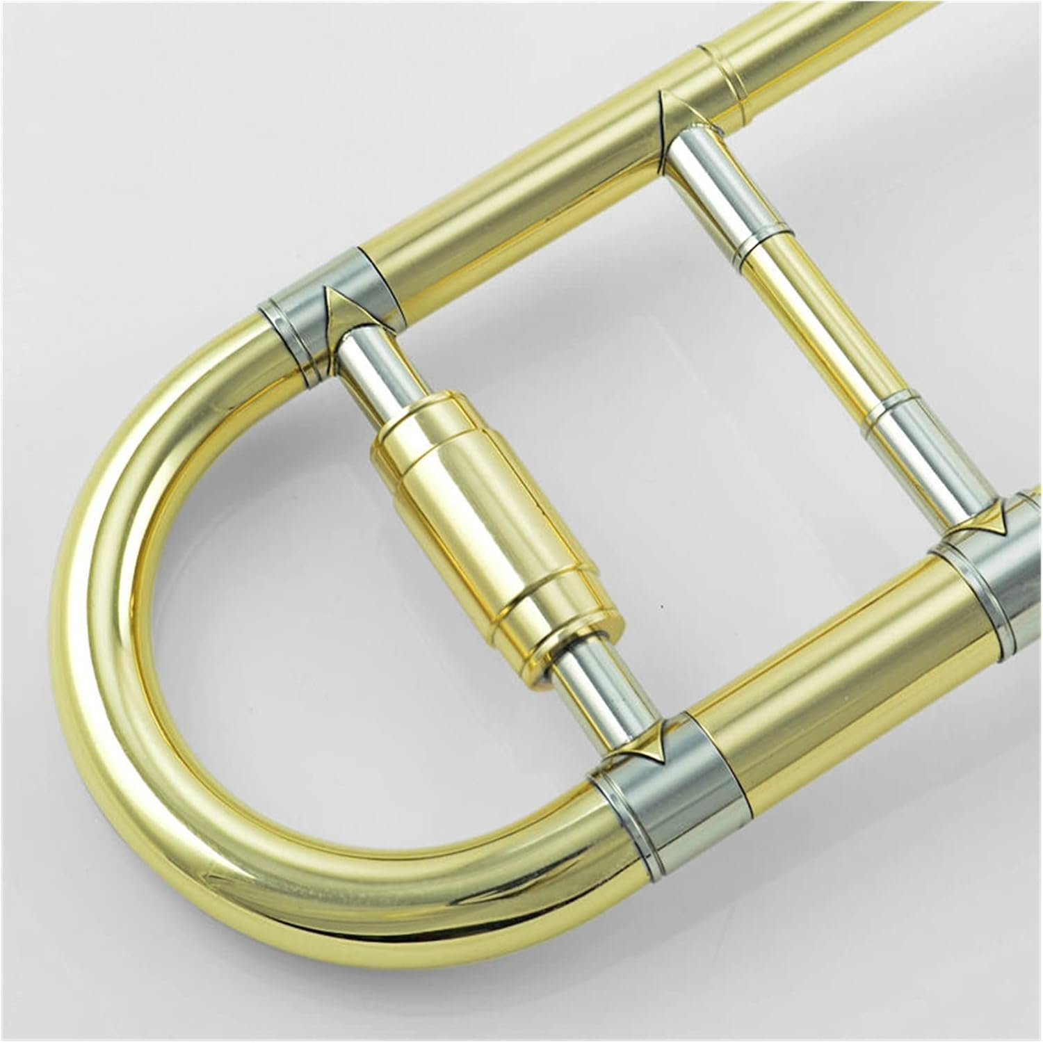 KESHUO Standard Trombone Professional Alto Trombone B Flat Gold Lacquer Brass Trombone Wind Instrument