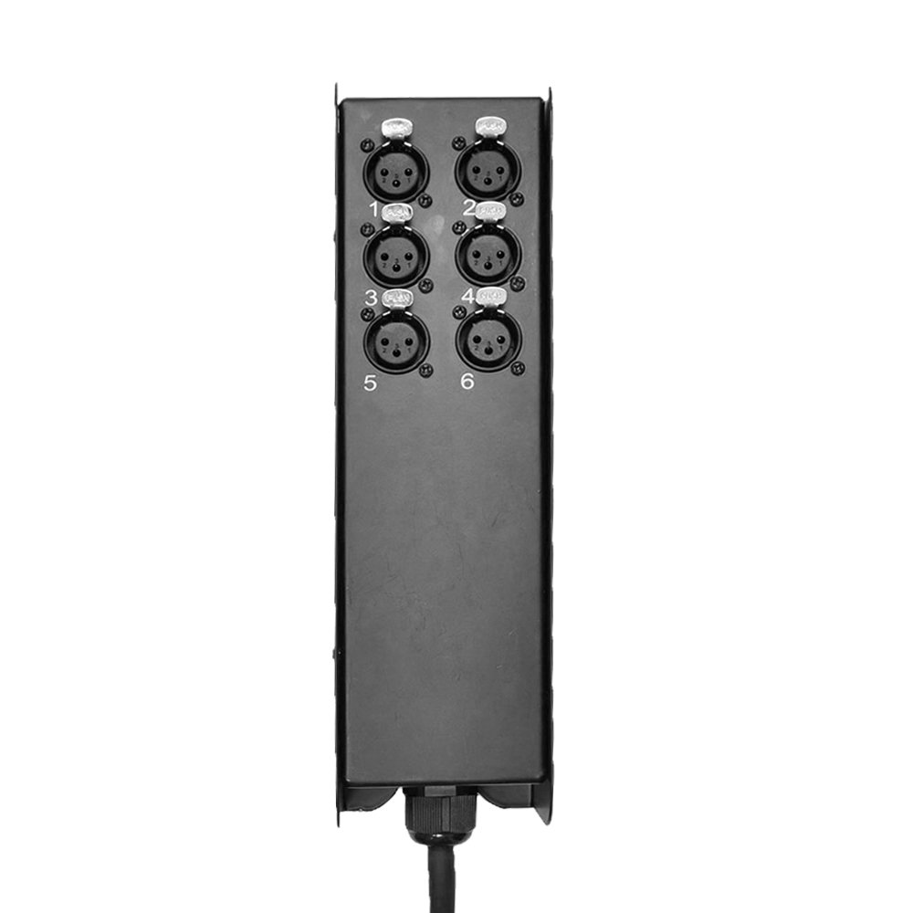 Seismic Audio SACB-6x25 6-Channel Low Profile XLR Send Sub Snake Cable, 25-Feet