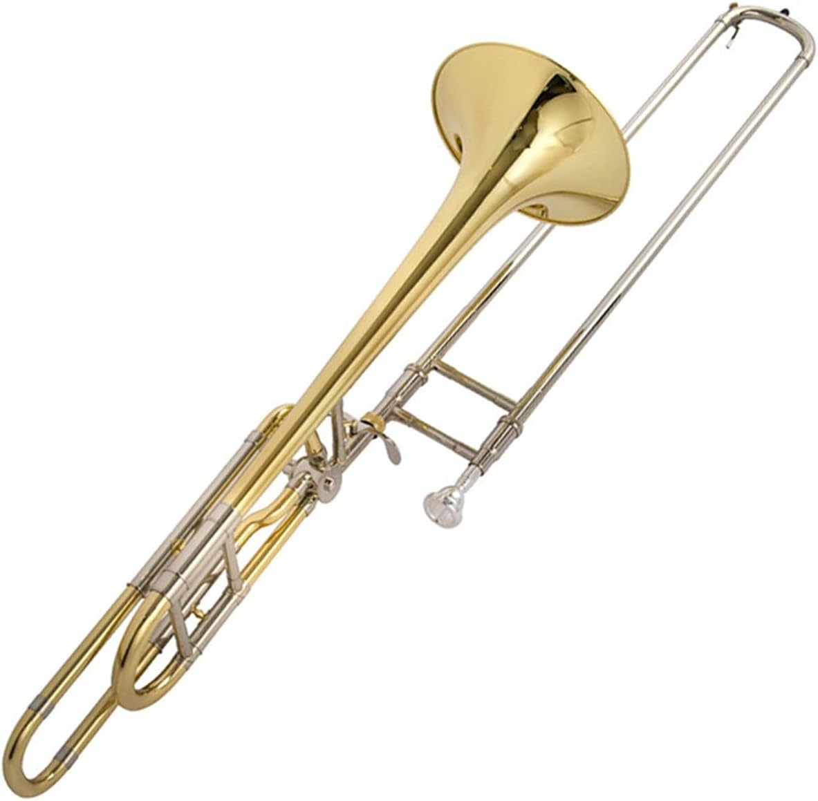 Adult Trombone Instrument Suitable For Beginners Tenor Trombone Instrument B Flat To F Key Professional White Copper