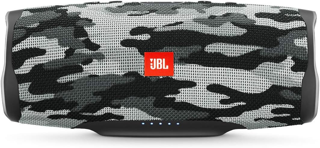 JBL Charge 4 Portable Waterproof Bluetooth Speaker - Black Camo (Renewed)