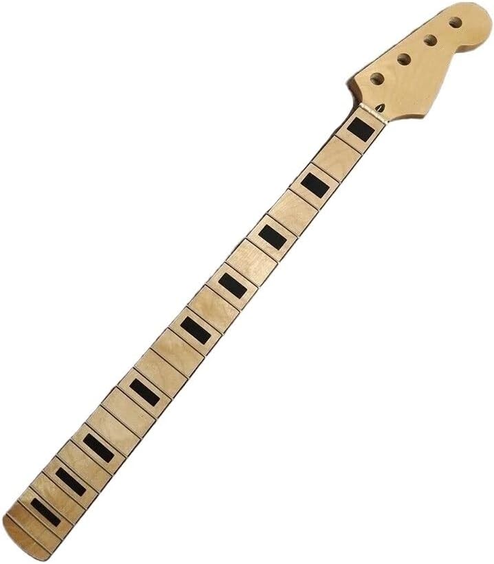 20 Fret Electric Precesion Bass Neck Durable Classic Block Inlay Selected Canada Maple Diy Upgrade