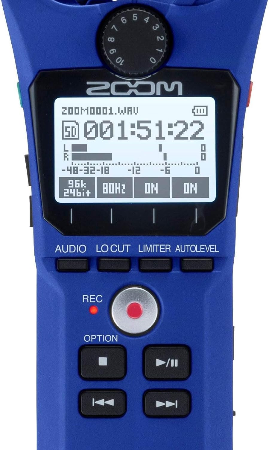 Zoom H1n Handy Recorder Blue Edition
