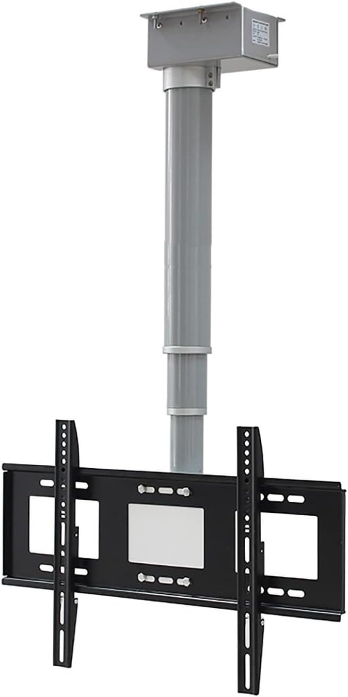 TV Bracket Adjustable Ceiling TV Mount Bracket - Electric TV Lift - TV Wall Mount, Motorized Riser Mount with Remote Control (100cm
