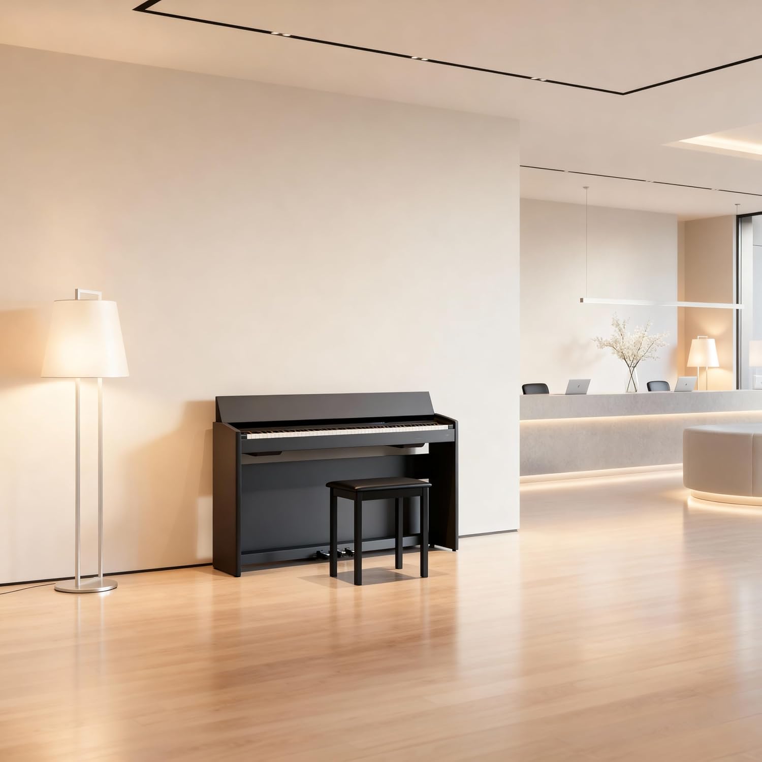 Key Weighted Digital Piano with Stand, Bench and Pedals, Built In Speakers, Recording and Learning Modes, Home Electric Keyboard for Beginners and Intermediate Players