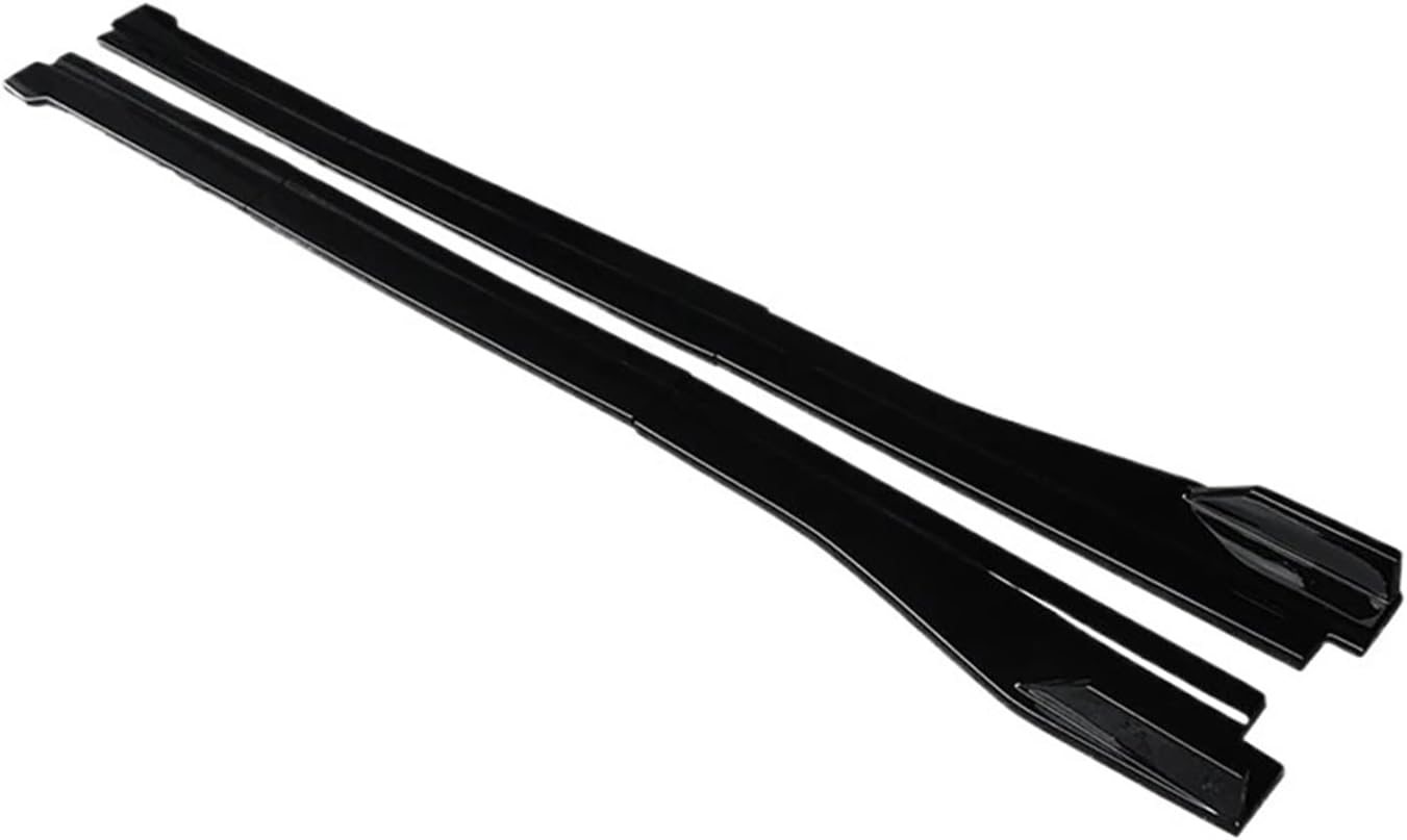 Side Skirts Car Side Skirt Compatible for Mercedes Benz CLA45 180 200 220 250 260 2013-2022 Extension Splitter Winglet Side Wing Bumper Lip Carbon Look(Gloss Black)