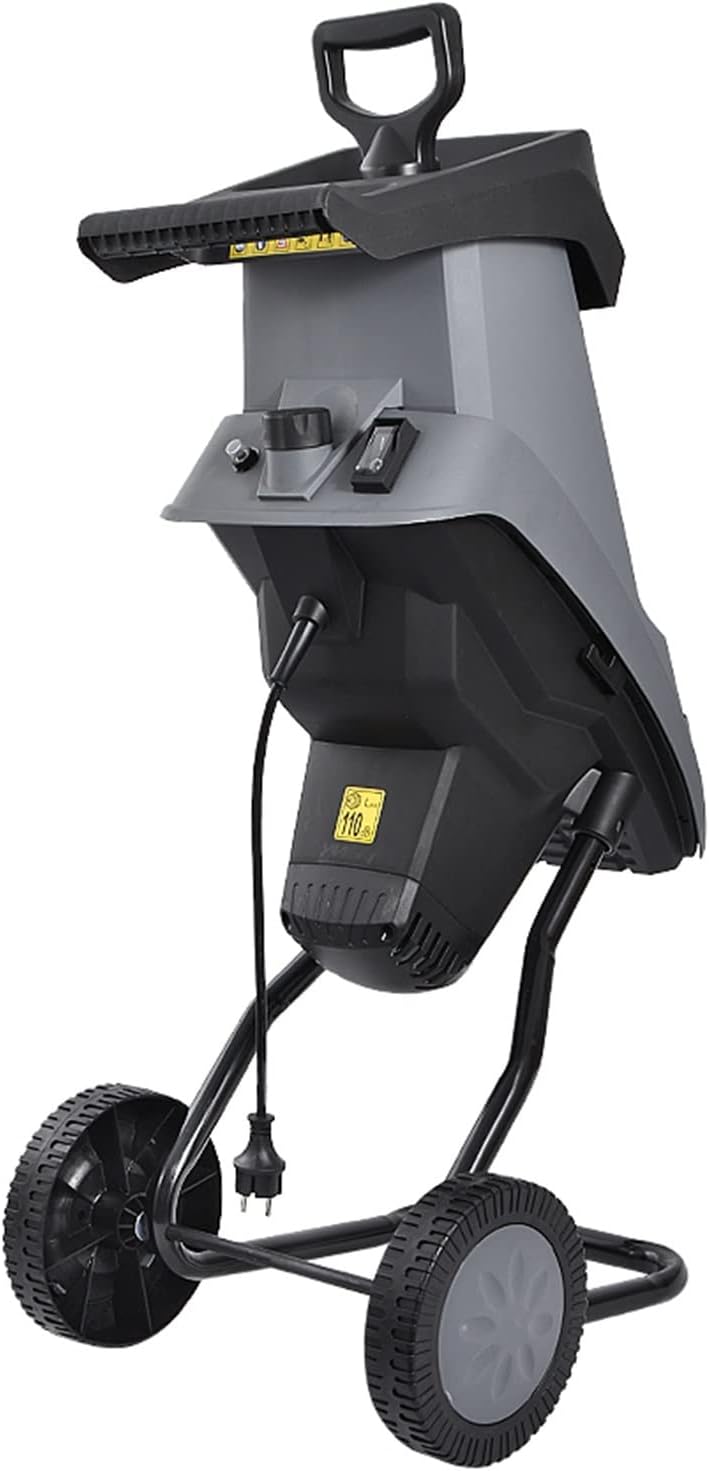 HT6533 Powerful Wood Chipper Branch Crusher Electric Breaking Machine 2400W Tree Branch Crushing Machine Garden Tool with Efficiency(Branch Crusher)