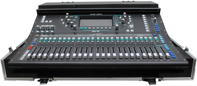 ProX XS-AHSQ5DHW ATA Digital Audio Mixer Flight Case for Allen & Heath SQ5 Console with Doghouse compartment and Caster wheels
