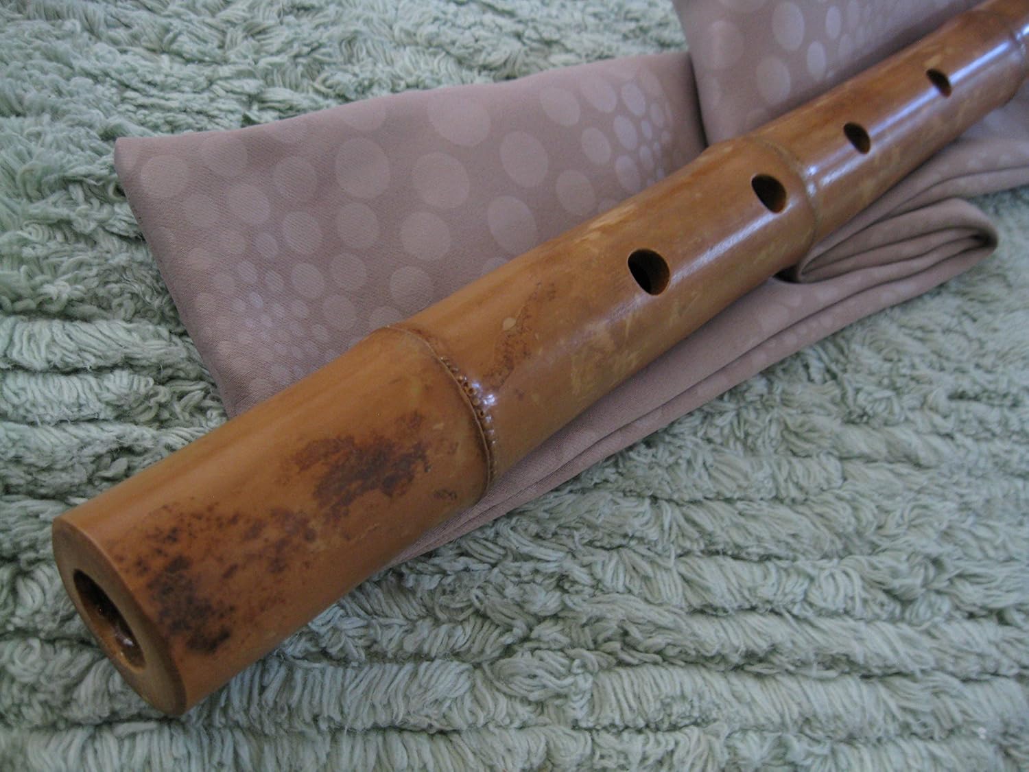 1.8 Pentatonic Shakuhachi w/o. Root End 5 Holes - Traditional Zen Instrument