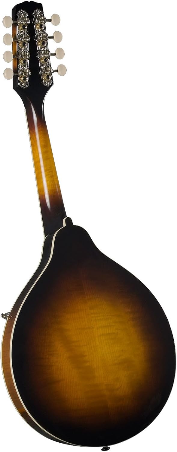 Kentucky KM-270 Artist Oval Hole A-Style Mandolin – Sunburst Finish – Solid Carved Spruce Top & Maple Body for Crisp Tone and Smooth Playability