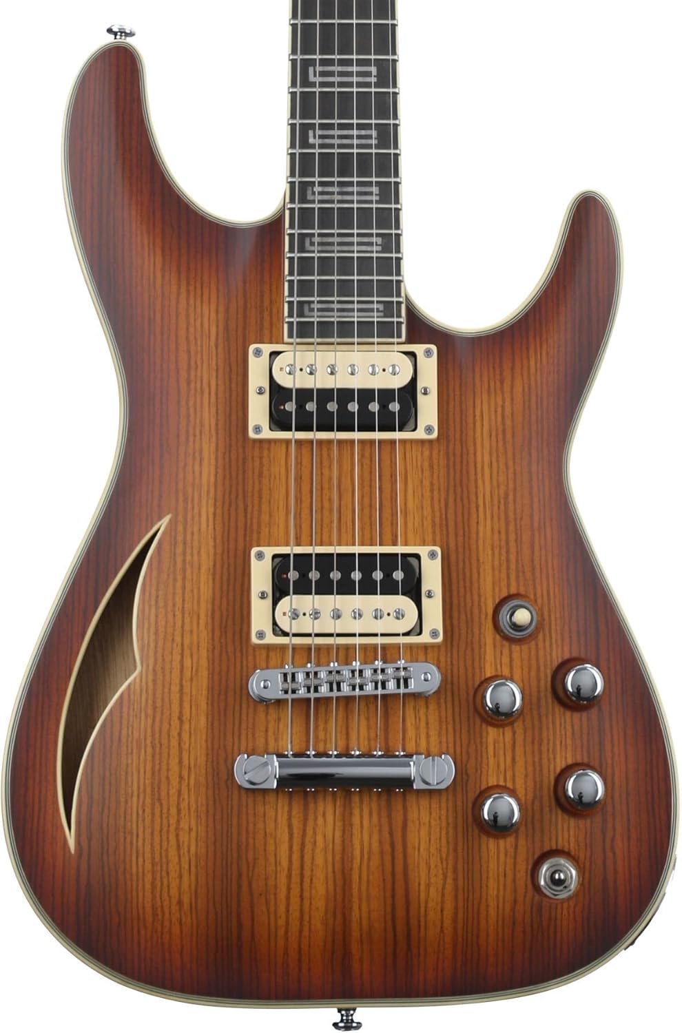 Schecter C-1 E/A Classic Semi-hollowbody Electric Guitar - Faded Vintage Sunburst